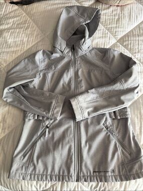 Free Country Women’s Grey Hooded Jacket Large